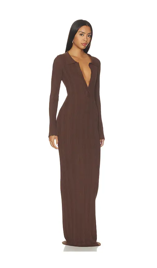 Aexae Knitted Collar Maxi Dress | Thumbnail 2