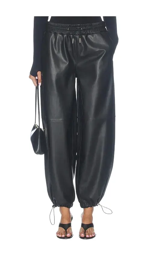 Hudson Jeans Faux Leather Balloon Jogger Pants