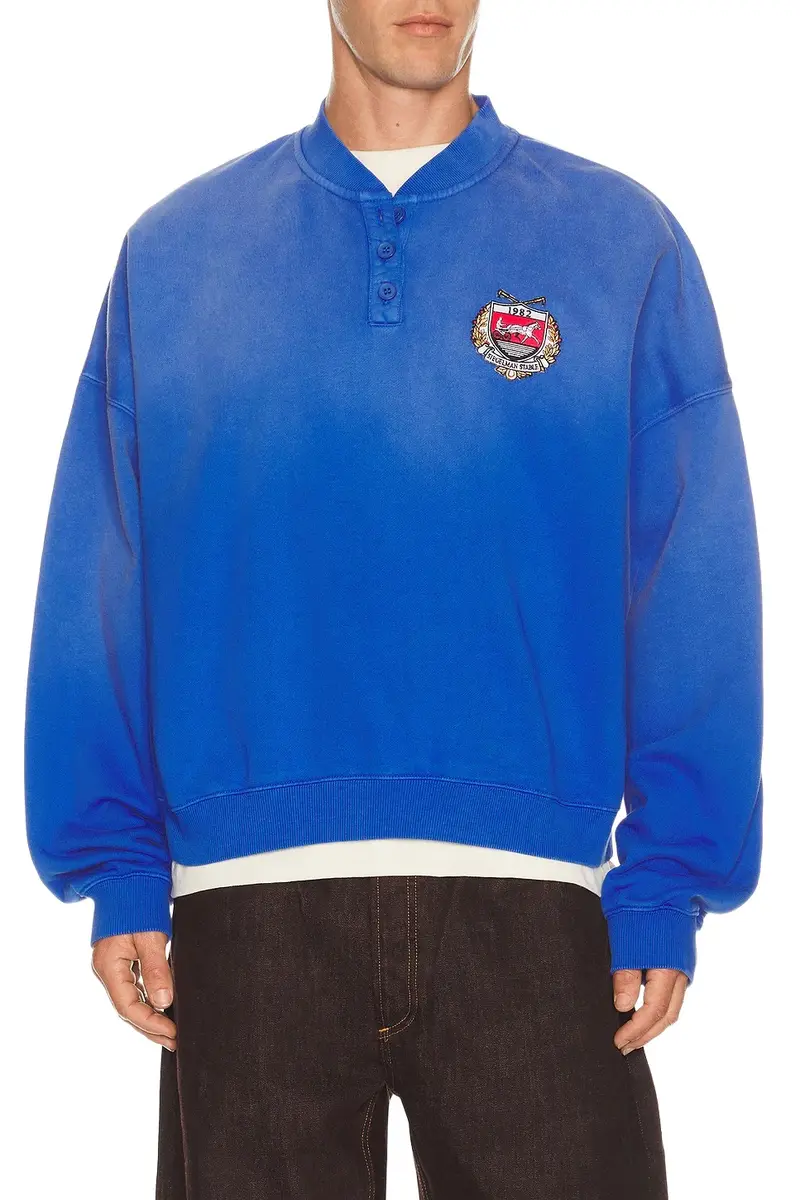 Siegelman Stable Crest Patch Henley Shirt