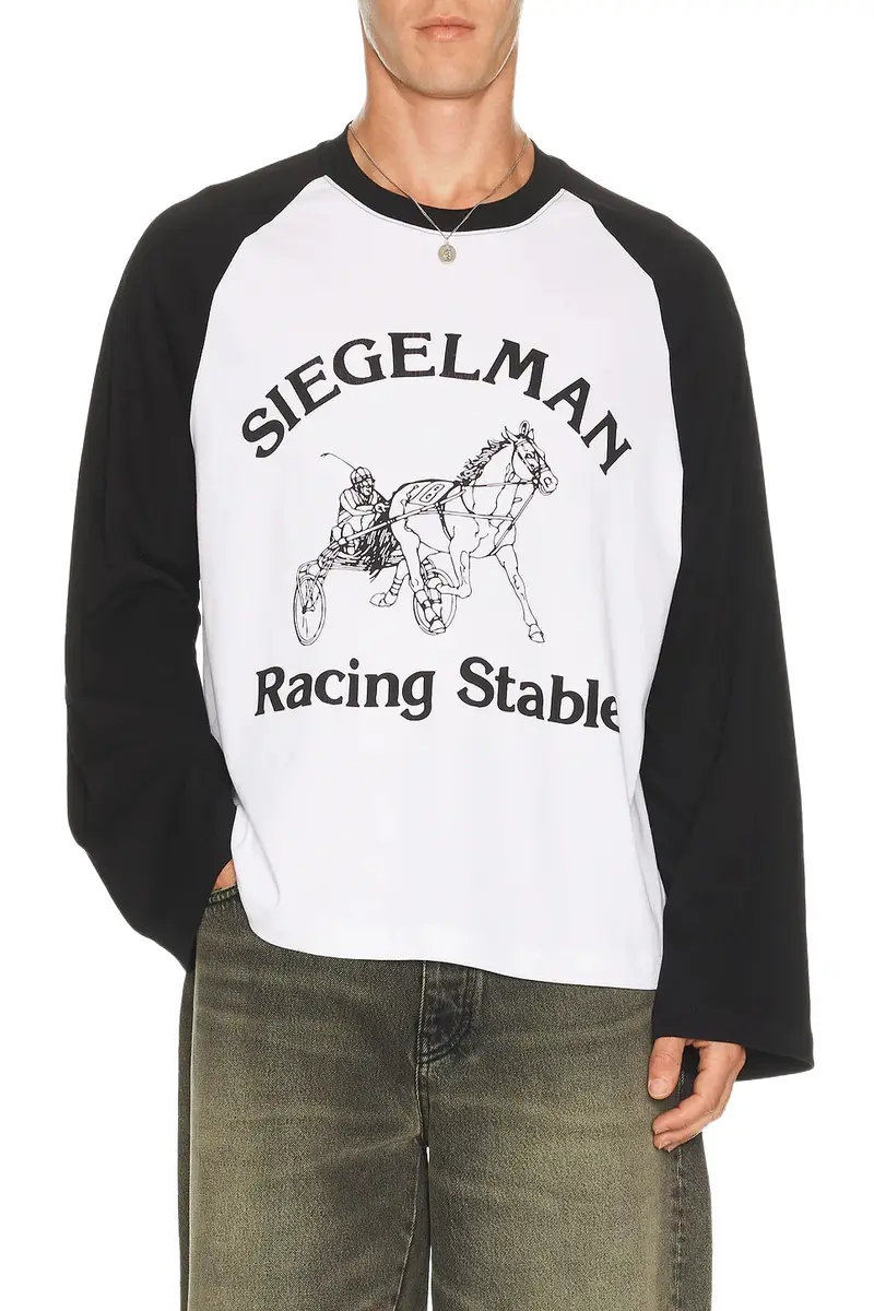 Siegelman Stable Raglan Stable Long Sleeve Racing Tee