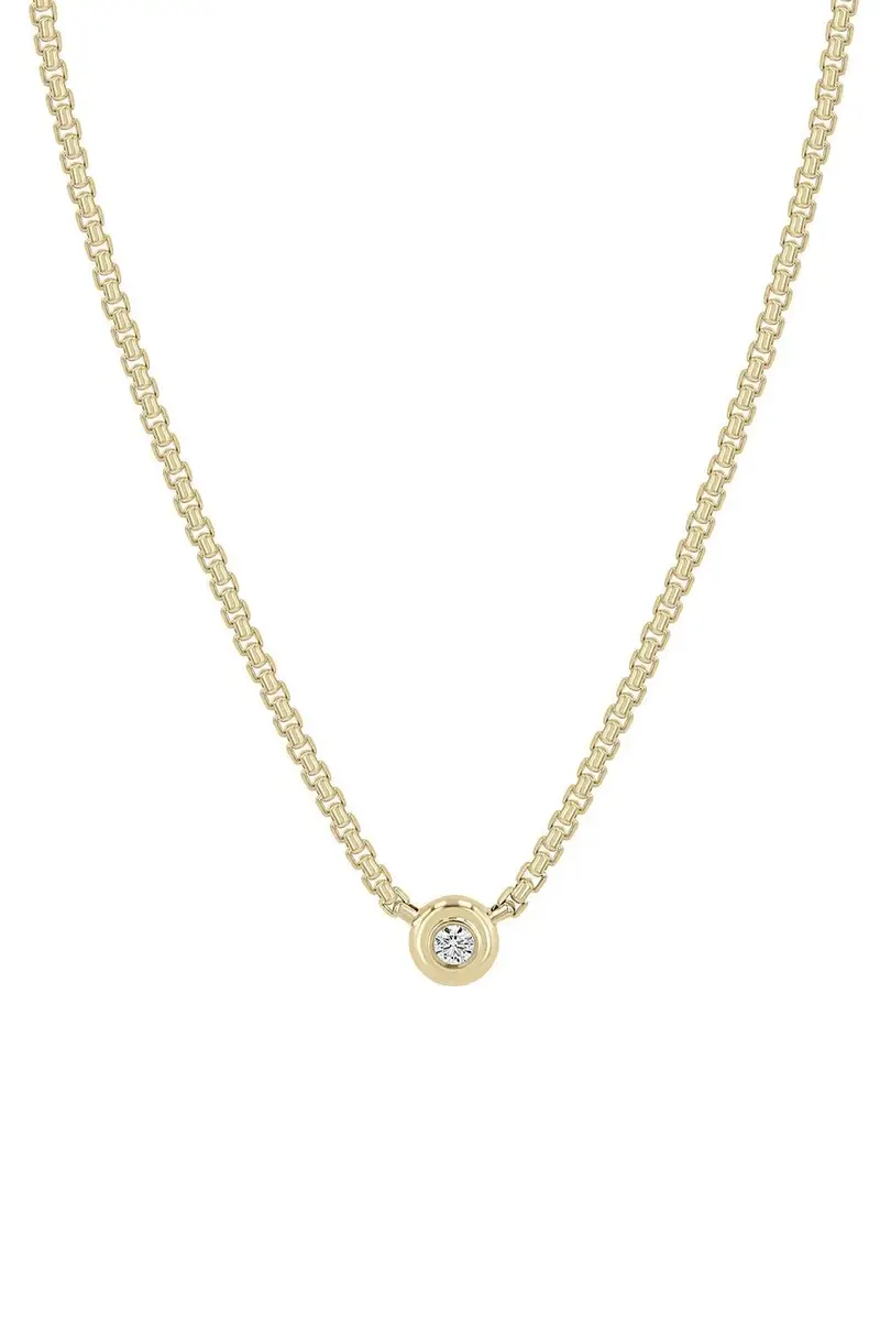 Diamond Box Chain Necklace Diamond Box Chain Necklace