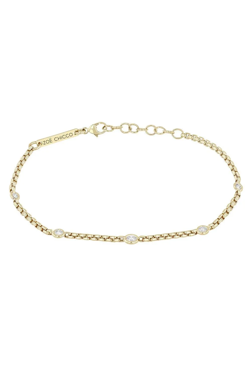 Zoë Chicco Diamond Graduating Floating Station Bracelet