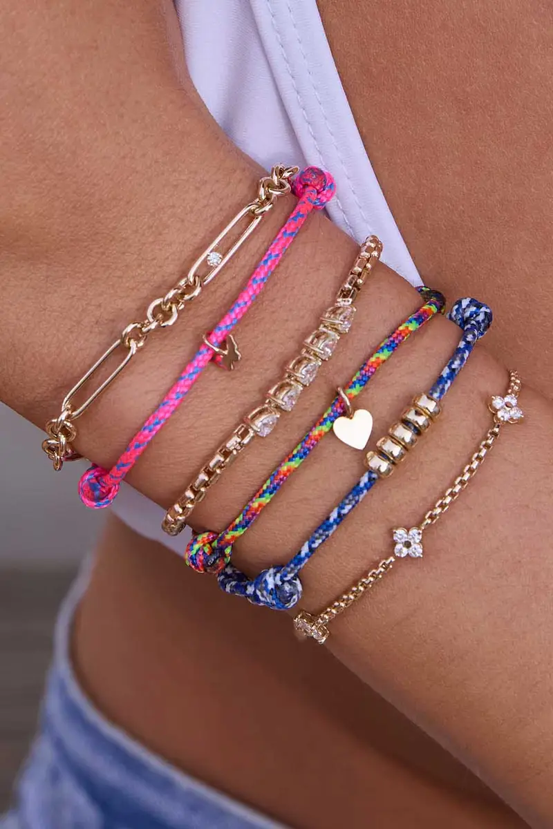 Zoë Chicco Diamond Mixed Paperclip Rolo Bracelet | Thumbnail 2 Zoë Chicco Diamond Mixed Paperclip Rolo Bracelet | Thumbnail 2