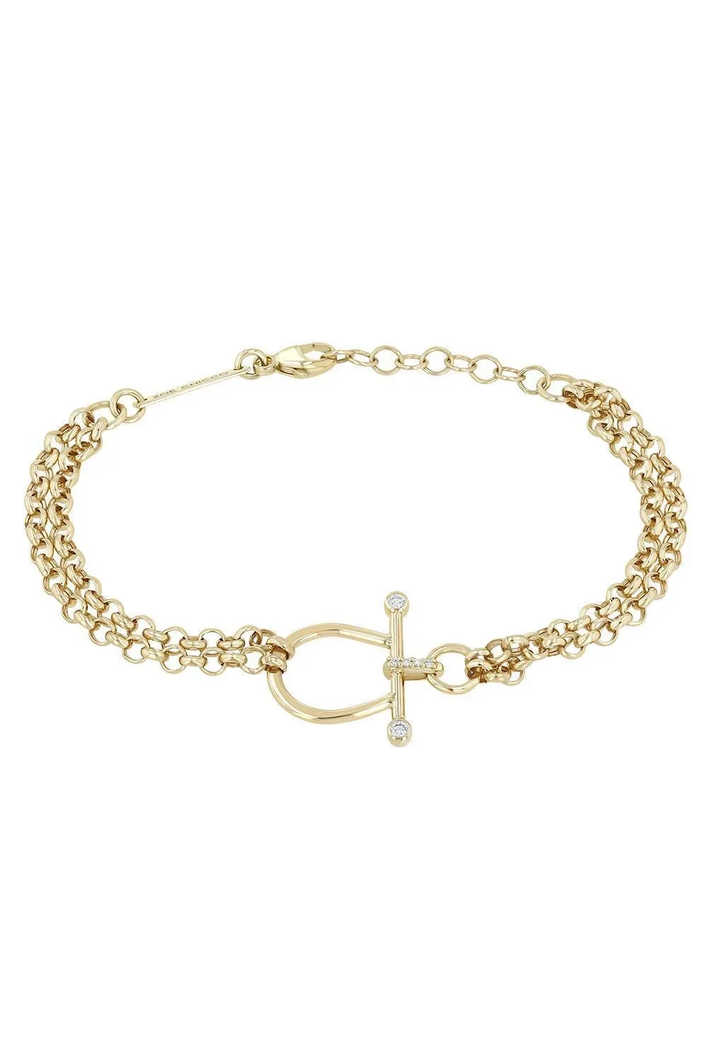 Diamond Rolo Chain Link Bracelet Diamond Rolo Chain Link Bracelet