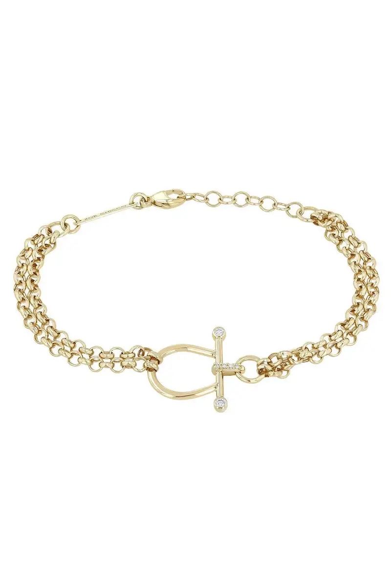 Diamond Rolo Chain Link Bracelet Diamond Rolo Chain Link Bracelet