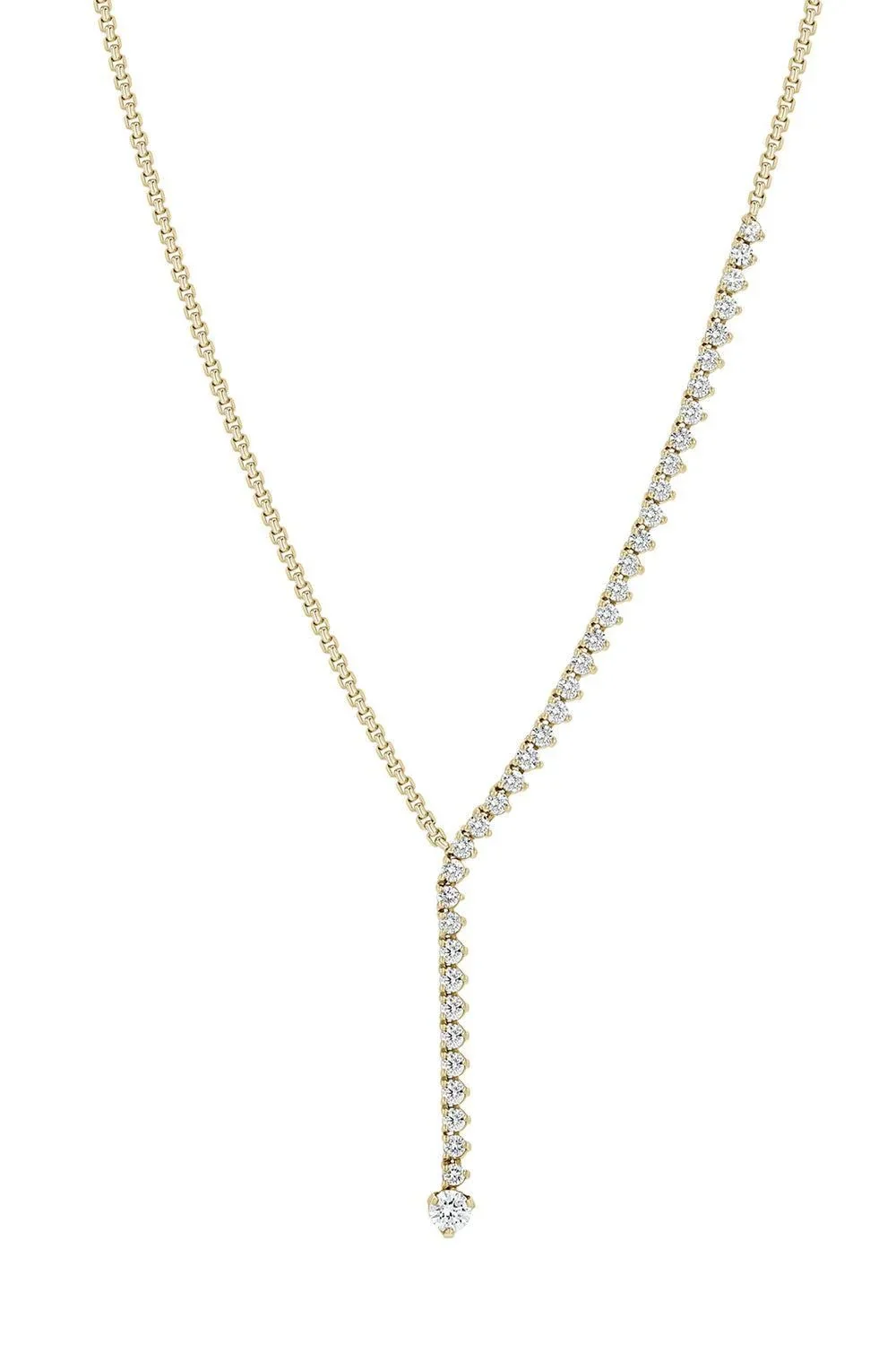 Zoë Chicco Diamond Tennis Lariat Necklace