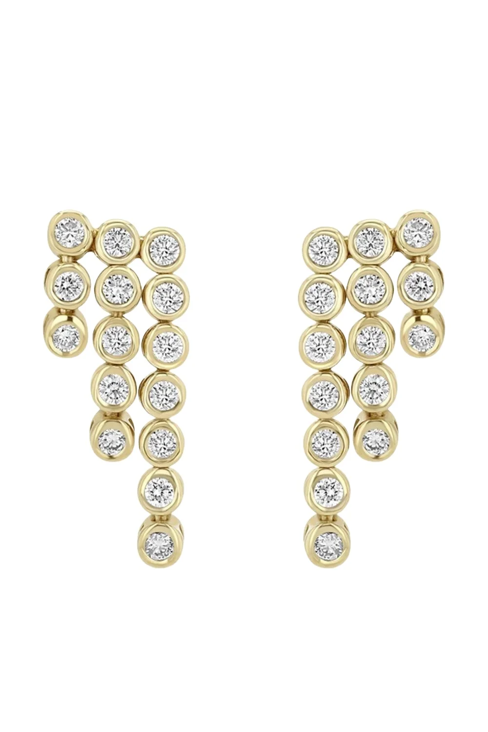 Zoë Chicco Diamond Tennis Waterfall Drop Earrings