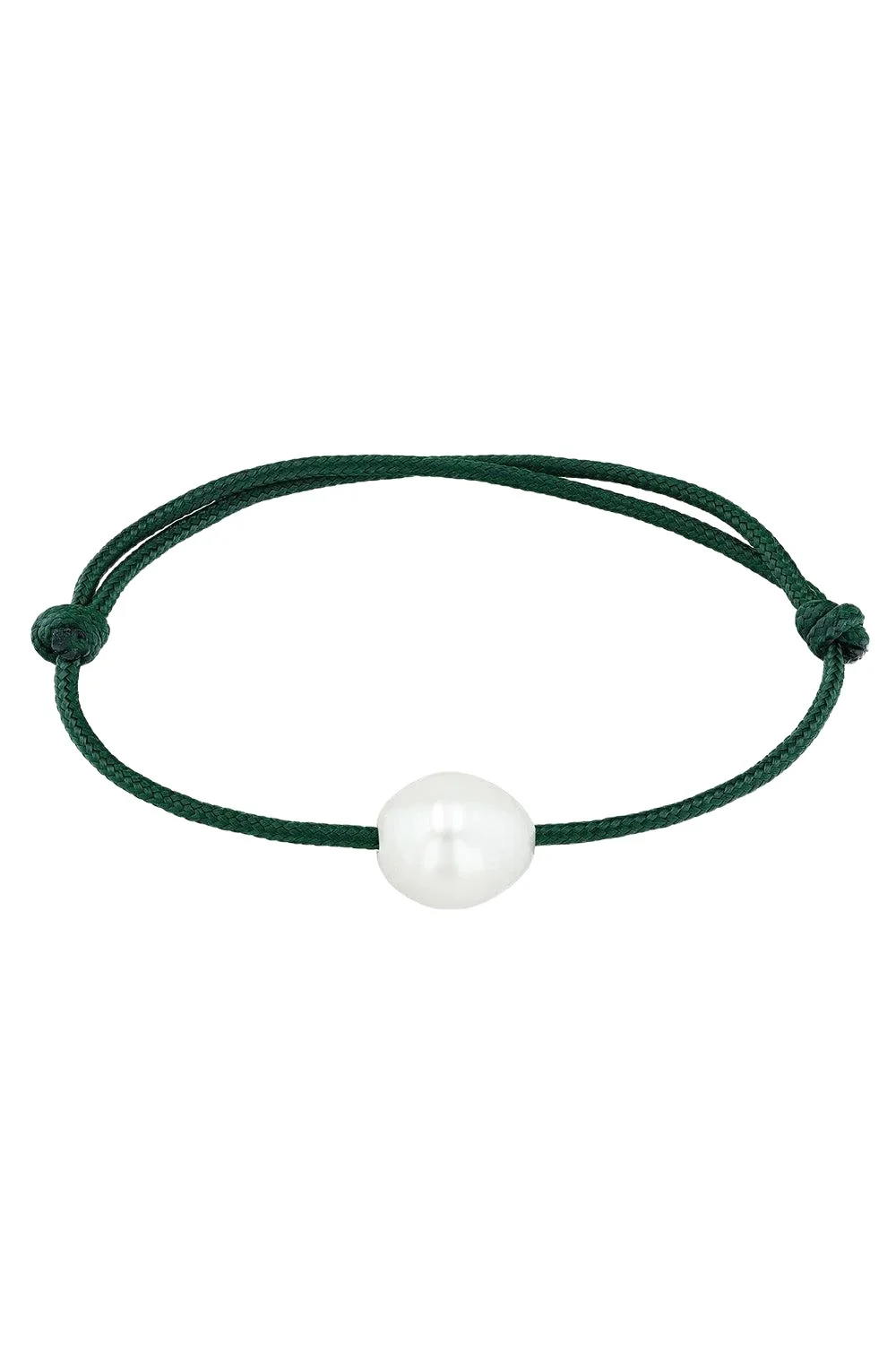 Zoë Chicco Pearl Green Cord Bracelet