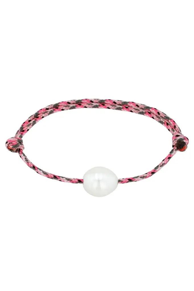 Pearl Pink Cord Bracelet Pearl Pink Cord Bracelet