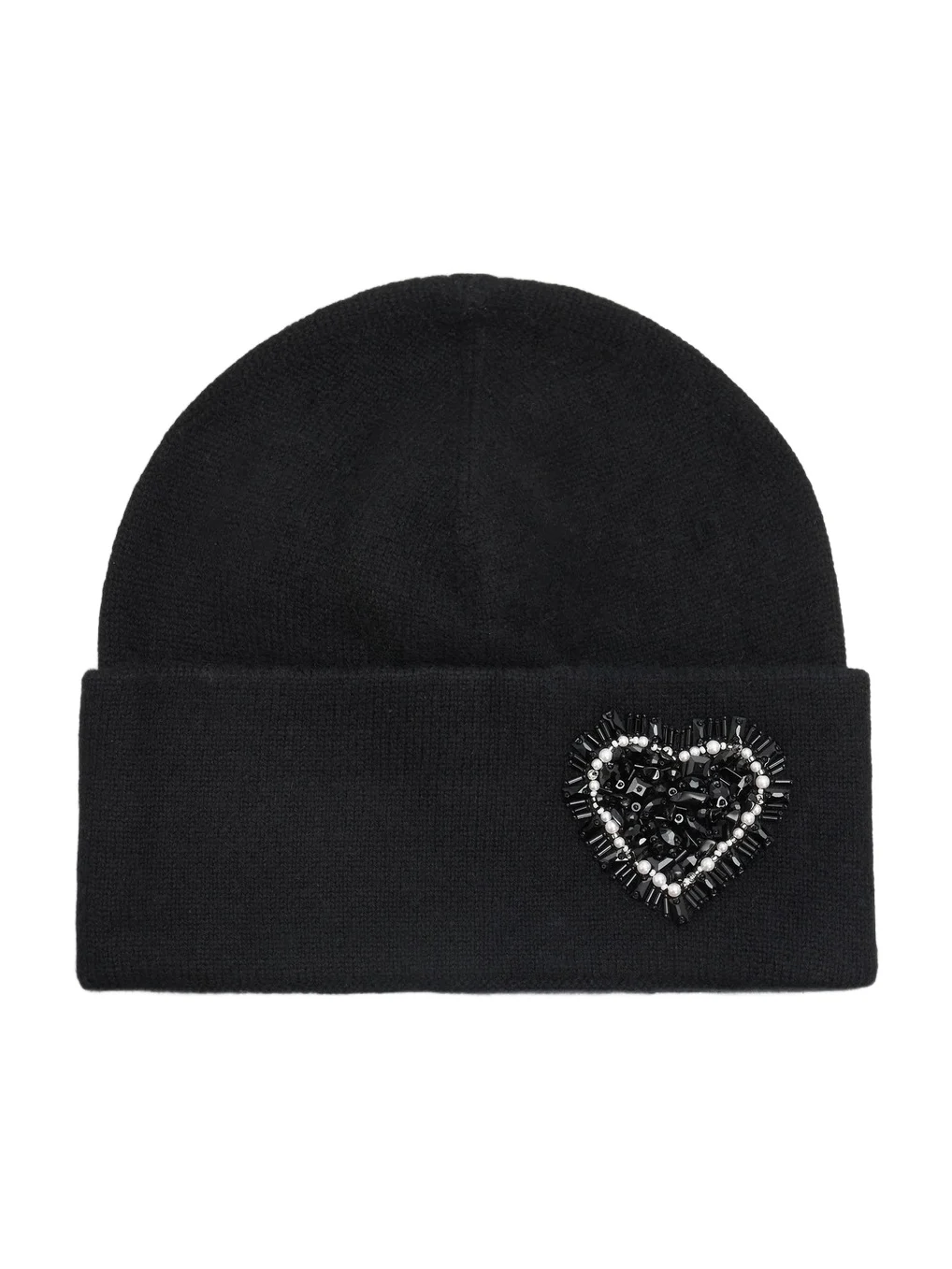 Carolyn Rowan Collection Women's Heart-Embellished Cashmere Beanie