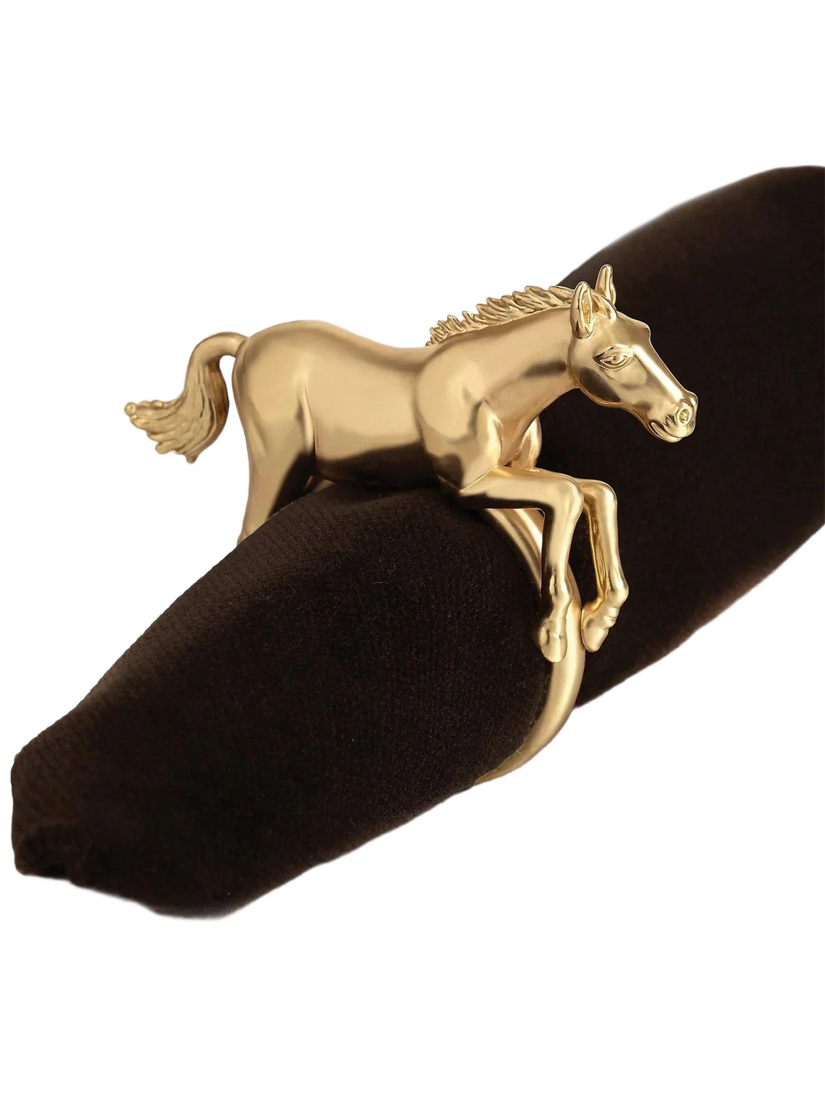 L'Objet Goldplated Horse Napkin Ring