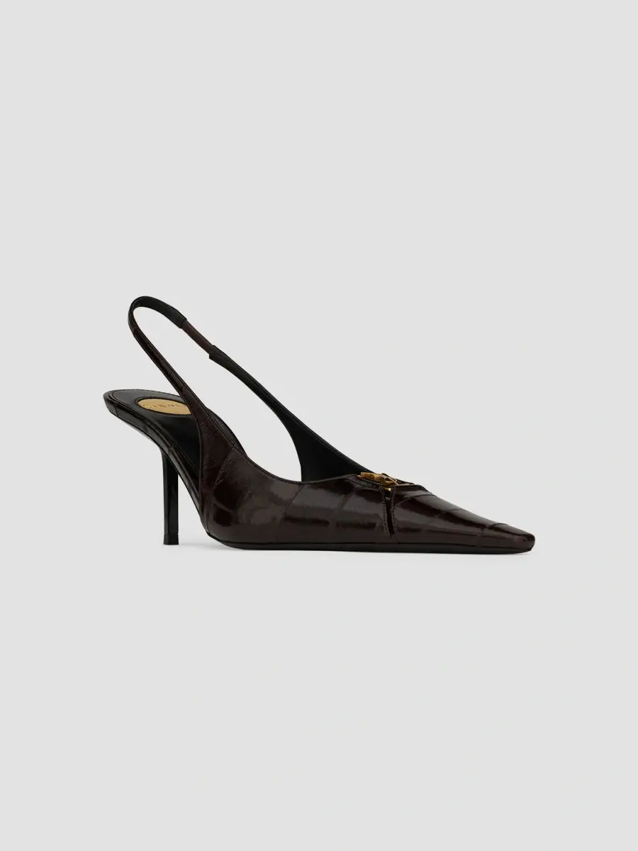Saint Laurent Women's Babylone Breteuil Slingback Pumps | Thumbnail 2