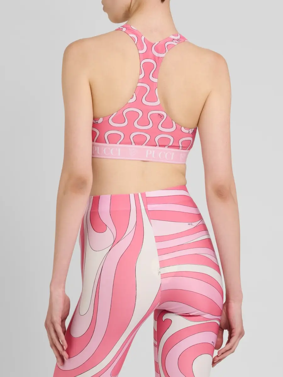 PUCCI Women's Printed Logo Sports Bra | Thumbnail 3 PUCCI Women's Printed Logo Sports Bra | Thumbnail 3