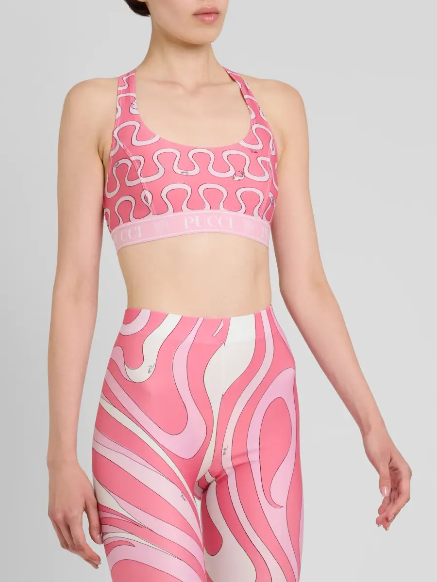PUCCI Women's Printed Logo Sports Bra | Thumbnail 4 PUCCI Women's Printed Logo Sports Bra | Thumbnail 4