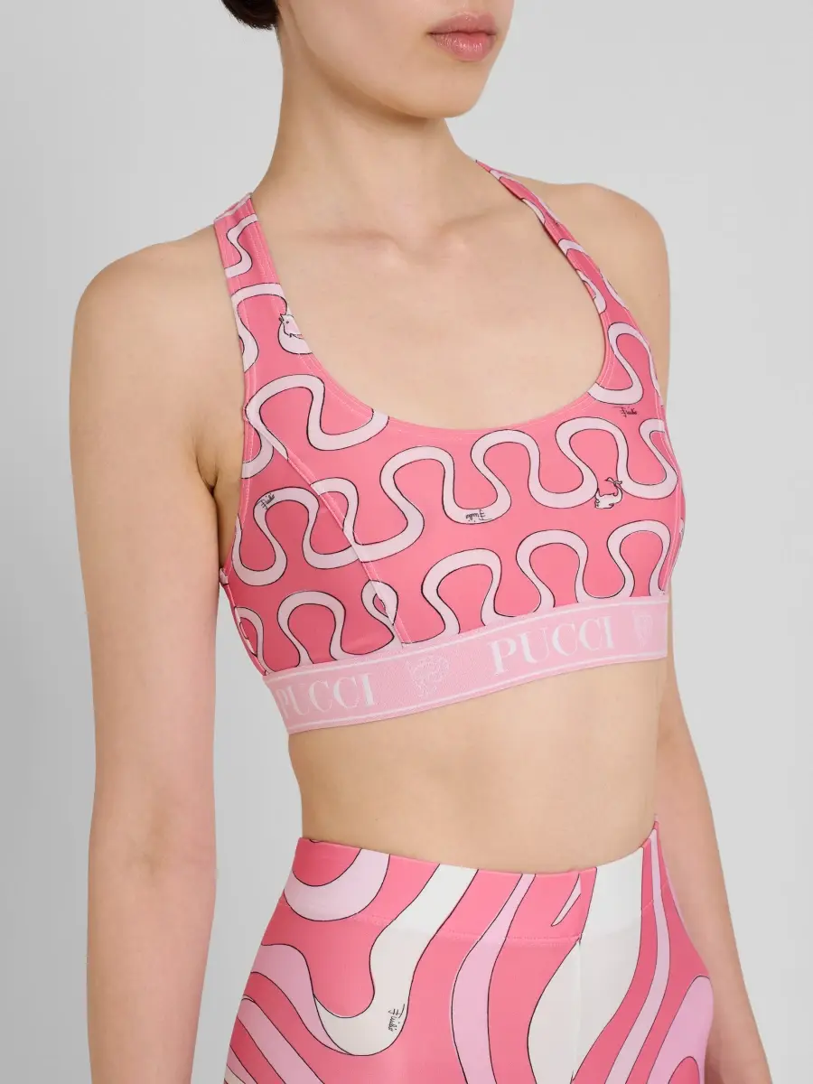 PUCCI Women's Printed Logo Sports Bra | Thumbnail 5 PUCCI Women's Printed Logo Sports Bra | Thumbnail 5