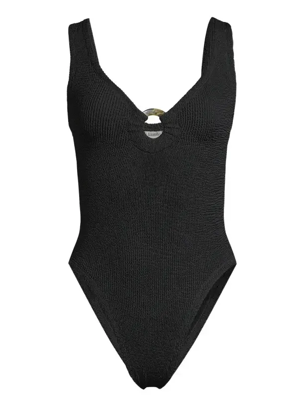 Women's Celine Circle-Insert One-Piece Swimsuit