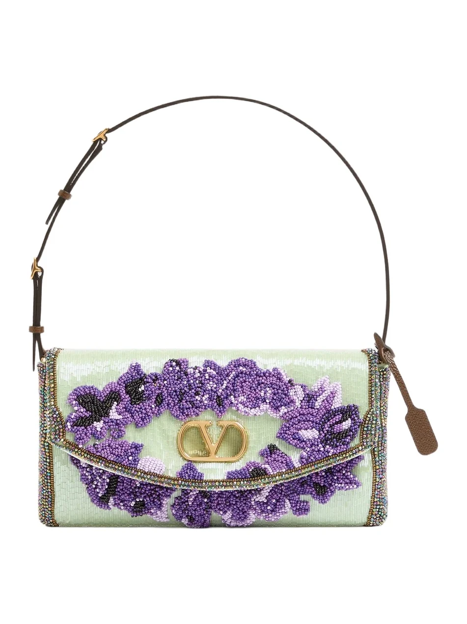 Valentino Women's DeVain Small Embroidered Shoulder Bag