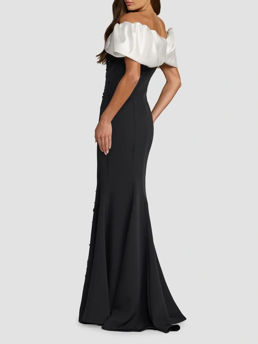 Mac Duggal Women's Embellished Crêpe Off-the-Shoulder A-Line Gown | Thumbnail 3