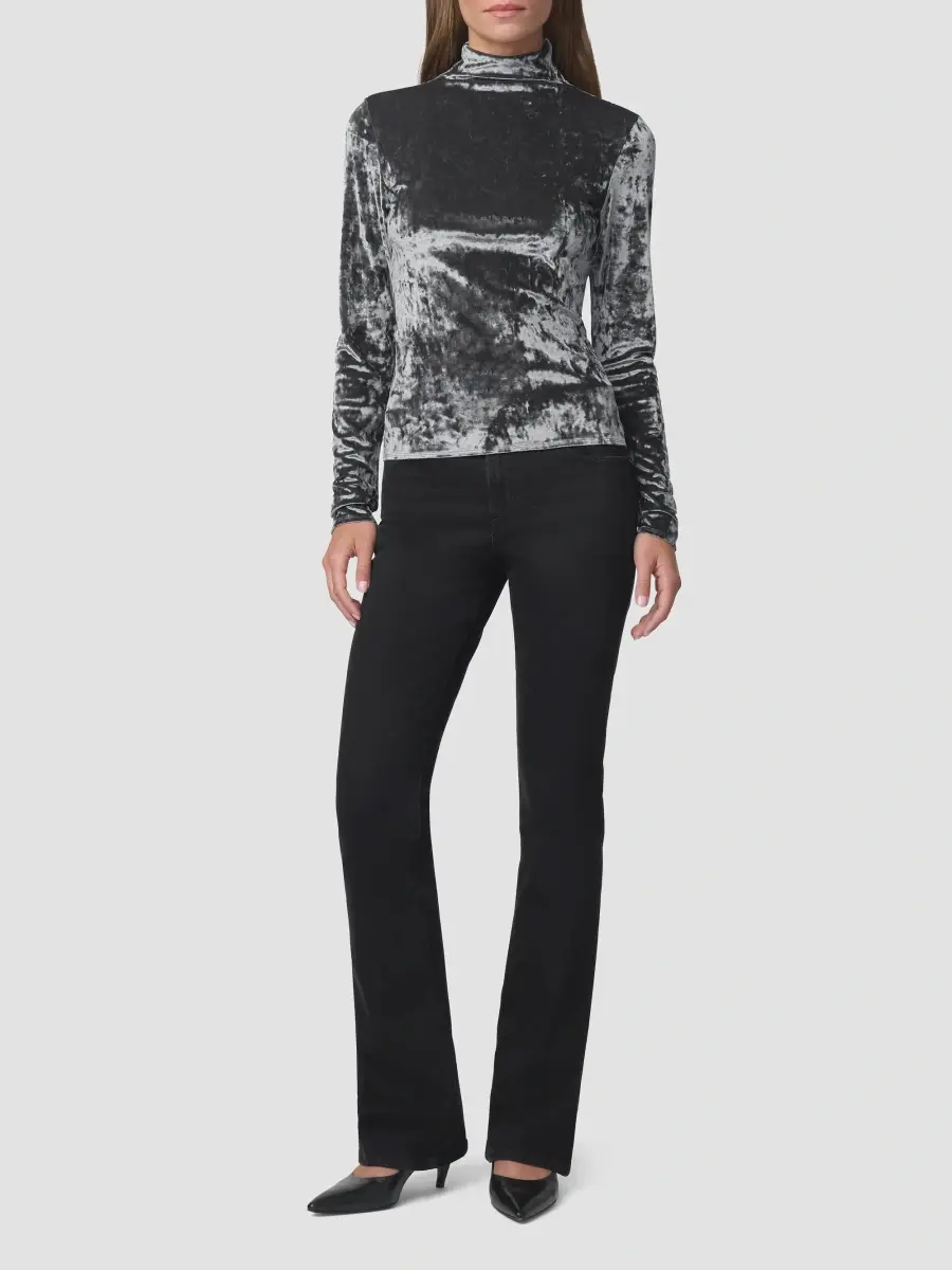 Joe's Jeans Women's The Tony Turtleneck Velvet Long-Sleeve Top | Thumbnail 2 Joe's Jeans Women's The Tony Turtleneck Velvet Long-Sleeve Top | Thumbnail 2