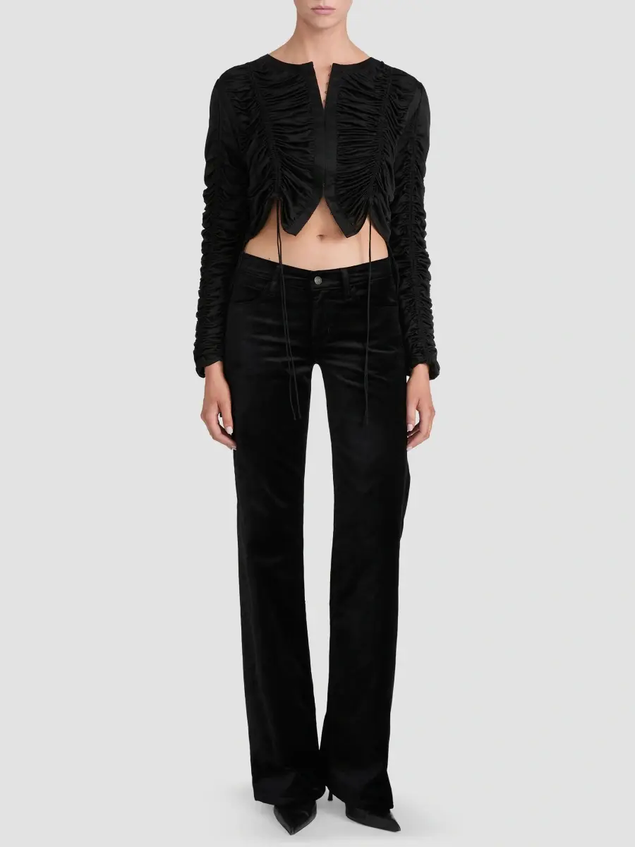Frame Women's The Velvet Gray Wide-Leg Jeans | Thumbnail 2 Frame Women's The Velvet Gray Wide-Leg Jeans | Thumbnail 2