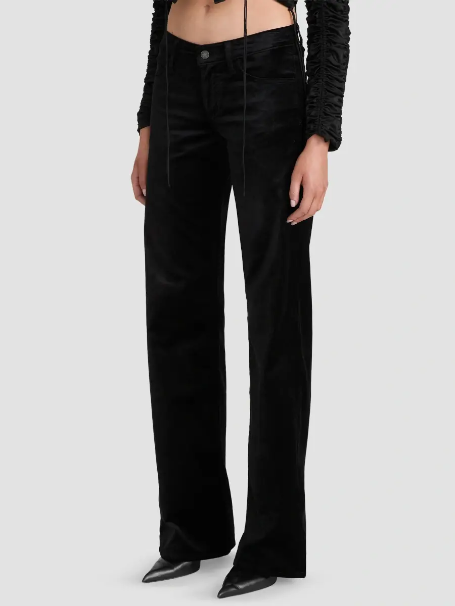 Frame Women's The Velvet Gray Wide-Leg Jeans | Thumbnail 4 Frame Women's The Velvet Gray Wide-Leg Jeans | Thumbnail 4