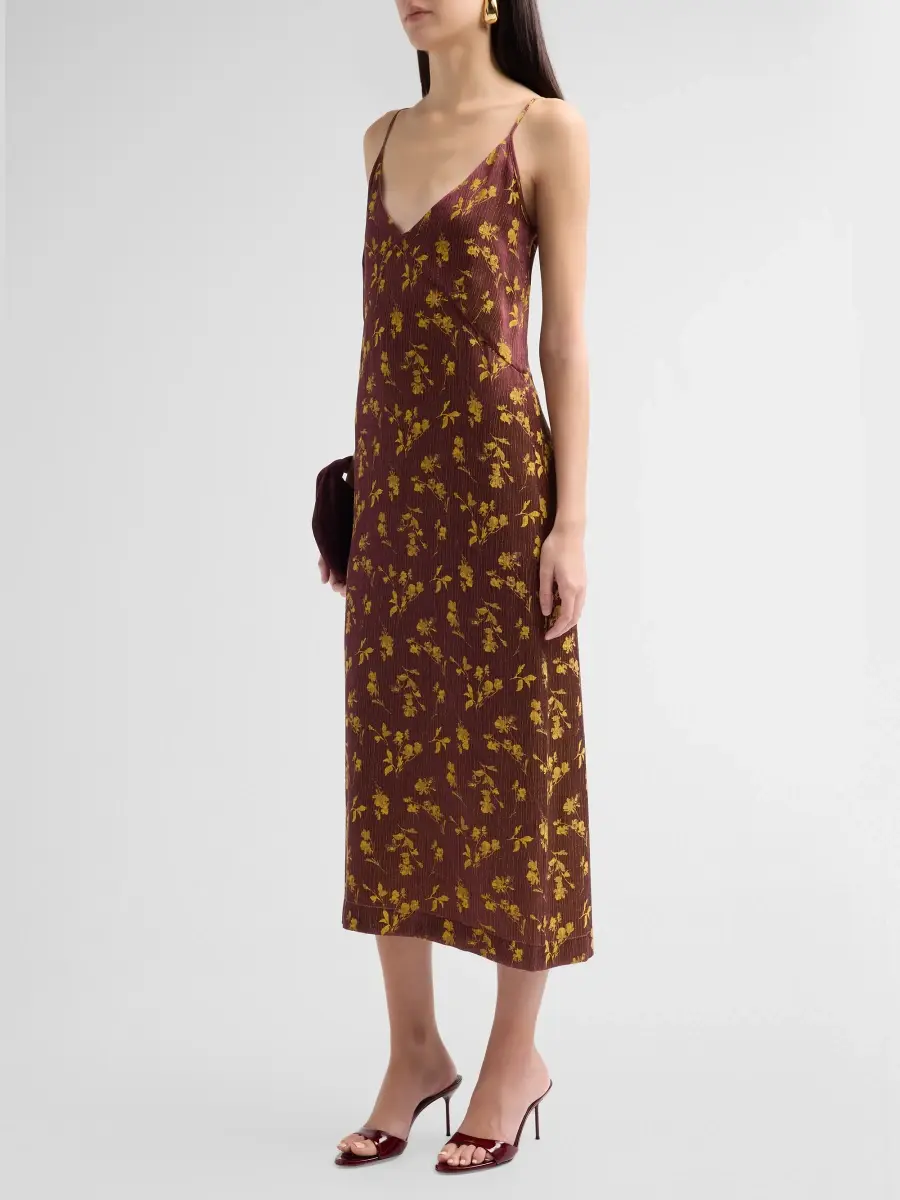 Dries Van Noten Women's Delor Floral Midi Slipdress | Thumbnail 4