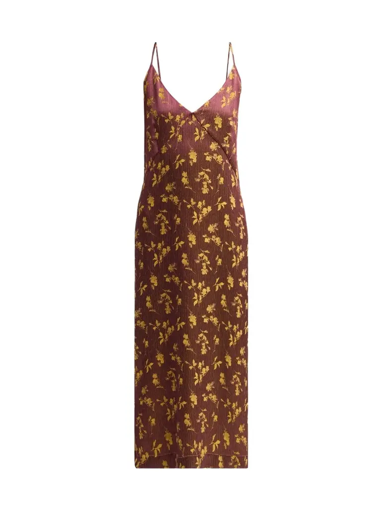 Dries Van Noten Women's Delor Floral Midi Slipdress