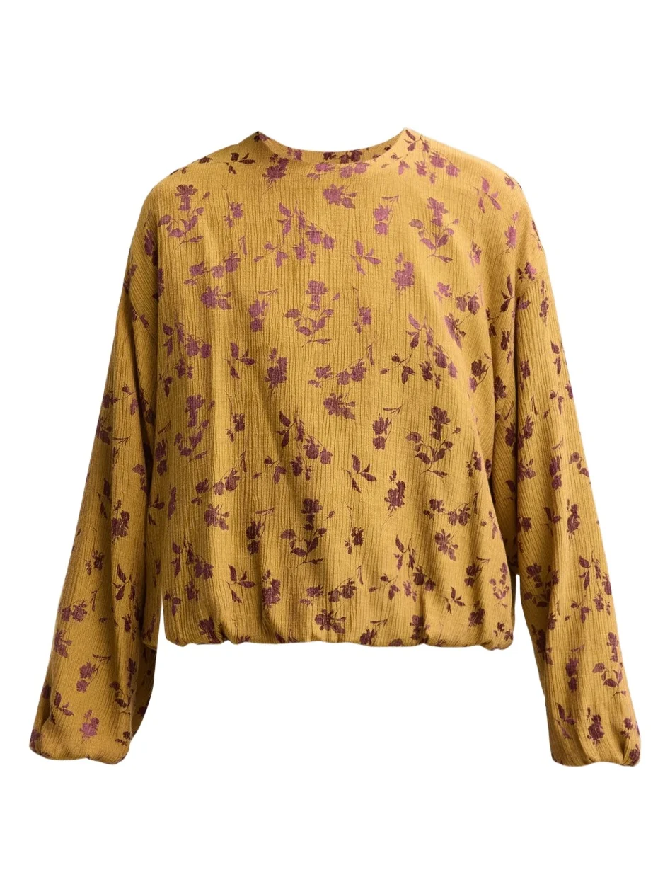 Women's Floral Textured Blouse