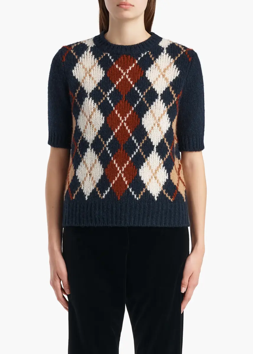 Khaite Lisa Sweater In Navy Multi | Thumbnail 3 Khaite Lisa Sweater In Navy Multi | Thumbnail 3
