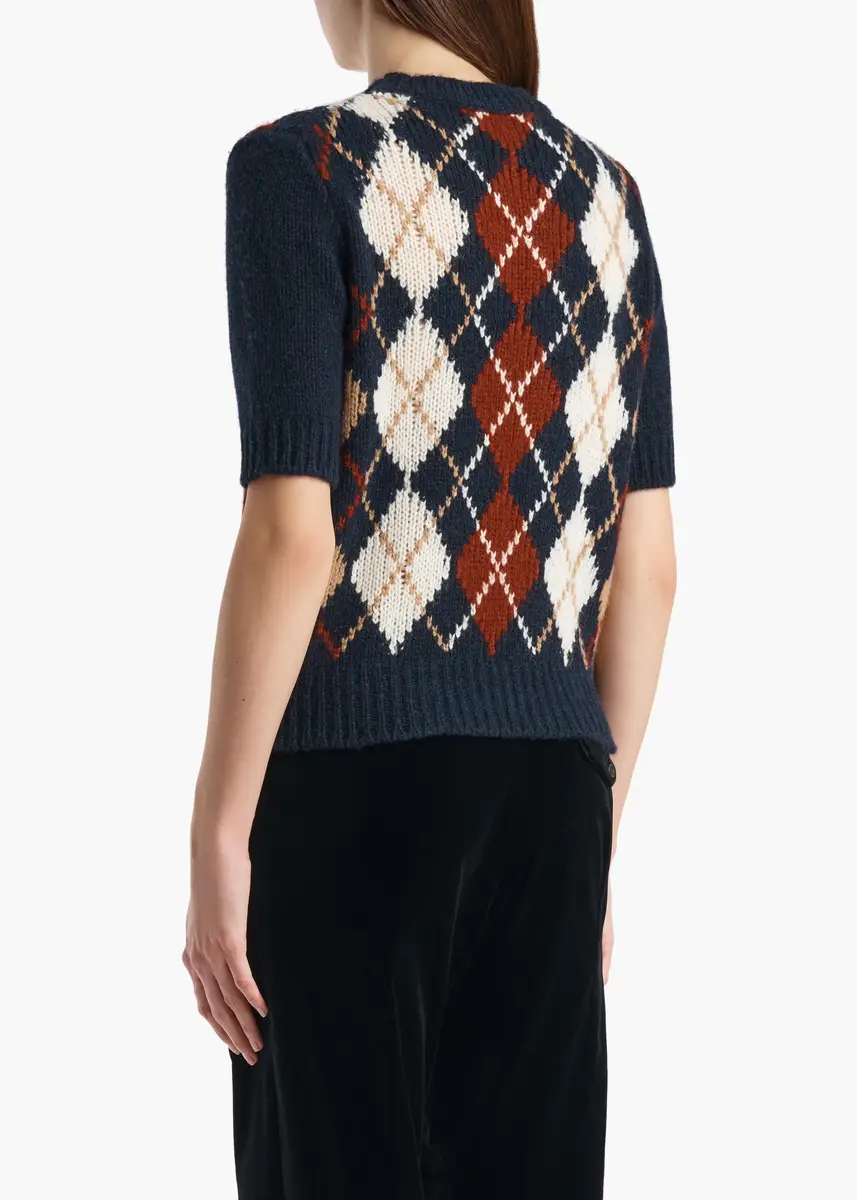 Khaite Lisa Sweater In Navy Multi | Thumbnail 4 Khaite Lisa Sweater In Navy Multi | Thumbnail 4