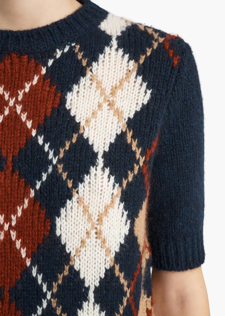 Khaite Lisa Sweater In Navy Multi | Thumbnail 5 Khaite Lisa Sweater In Navy Multi | Thumbnail 5