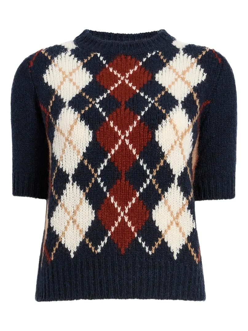 Khaite Lisa Sweater In Navy Multi