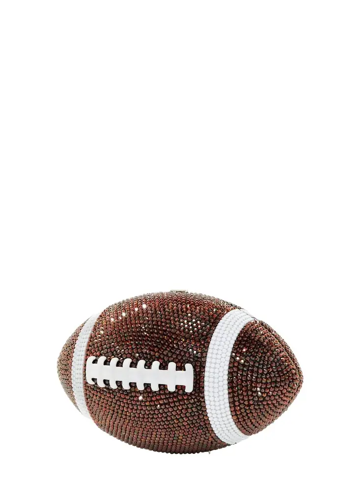 Crystal Football Minaudiere Bag