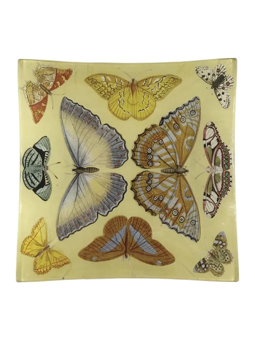John Derian Butterfly Collection Square Tray