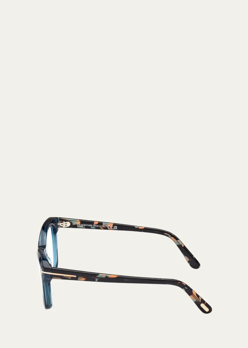 Tom Ford Blue Filtering Acetate Cat-Eye Glasses | Thumbnail 3