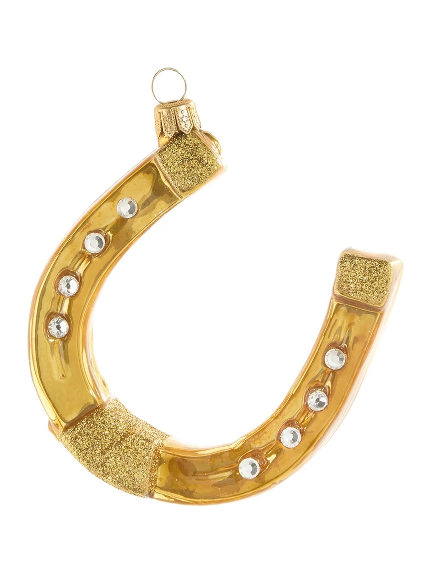 Bergdorf Goodman Horse Shoe Christmas Ornament