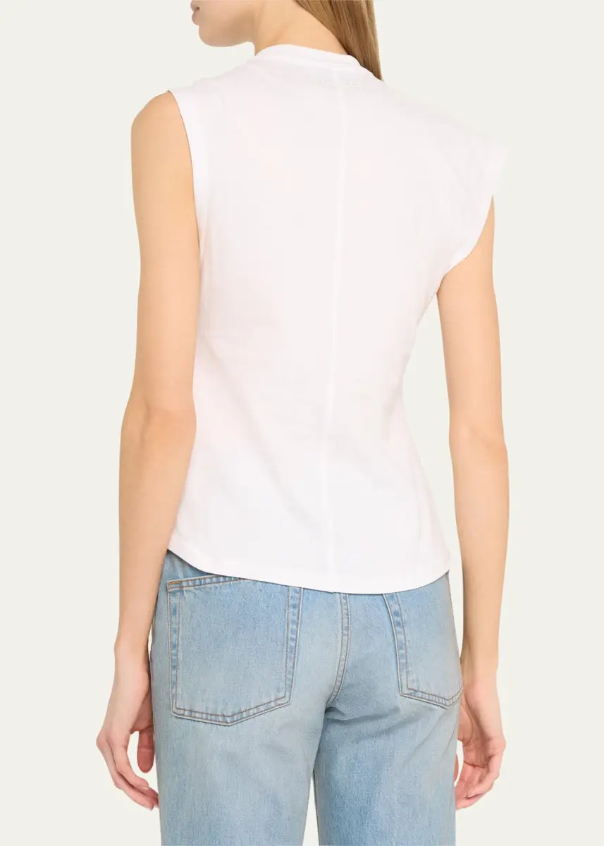 Isabel Marant Nayda Twisted Cap-Sleeve T-Shirt | Thumbnail 3