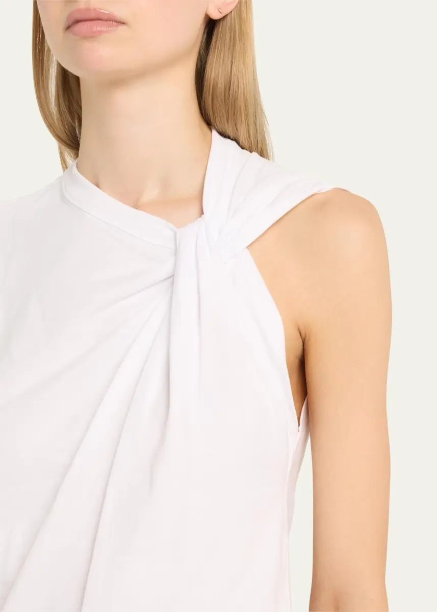 Isabel Marant Nayda Twisted Cap-Sleeve T-Shirt | Thumbnail 5