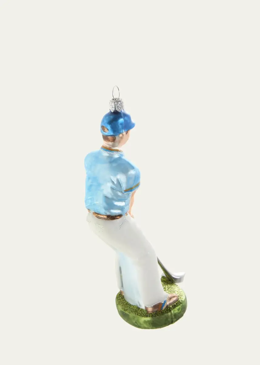 Bergdorf Goodman Golfer Glass Christmas Ornament | Thumbnail 2