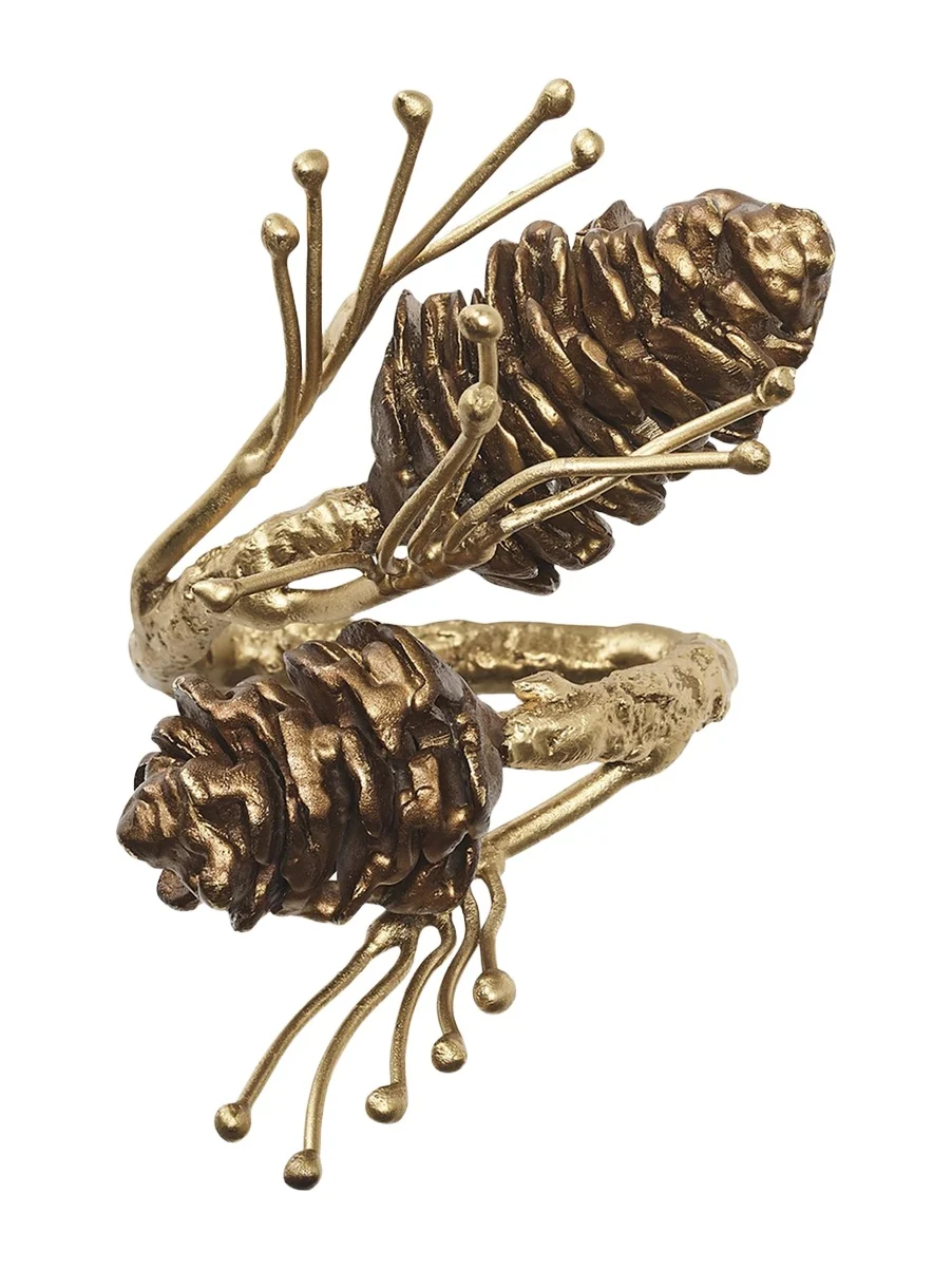 Kim Seybert Gilded Pine Napkin Ring