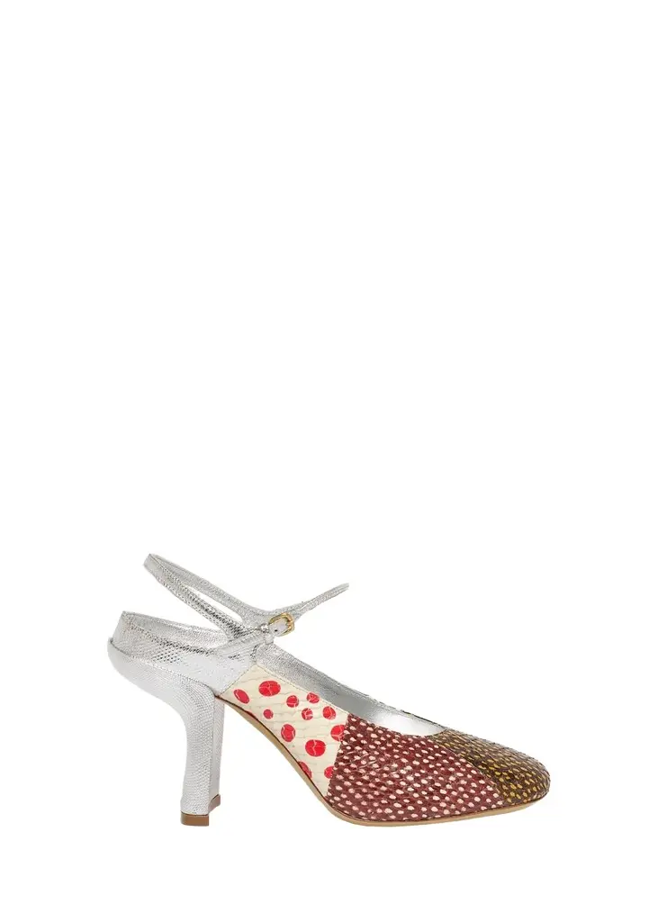 Dries Van Noten 100mm Mixed Printed Leather Pumps