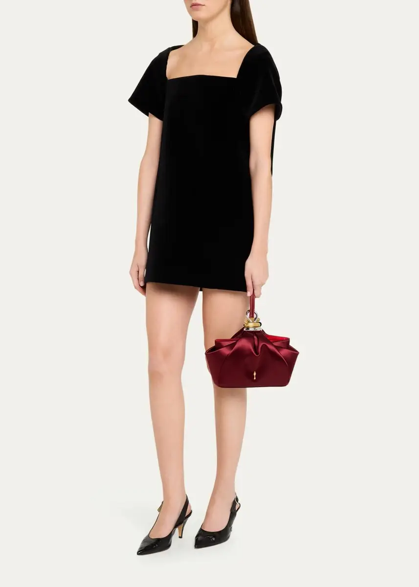 Christian Louboutin Sabrina Small Satin Wristlet Bag | Thumbnail 5 Christian Louboutin Sabrina Small Satin Wristlet Bag | Thumbnail 5