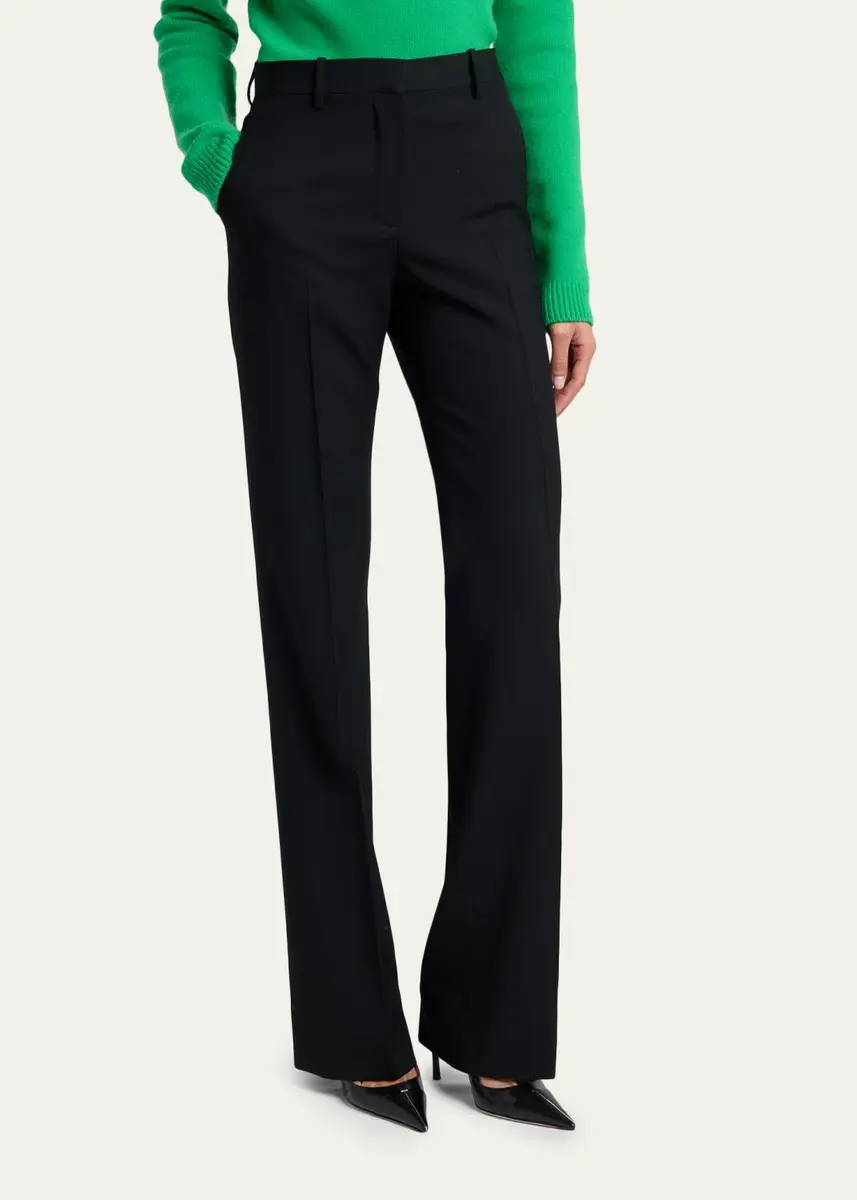 Tom Ford Mid-Rise Wool Bootcut Trousers | Thumbnail 4