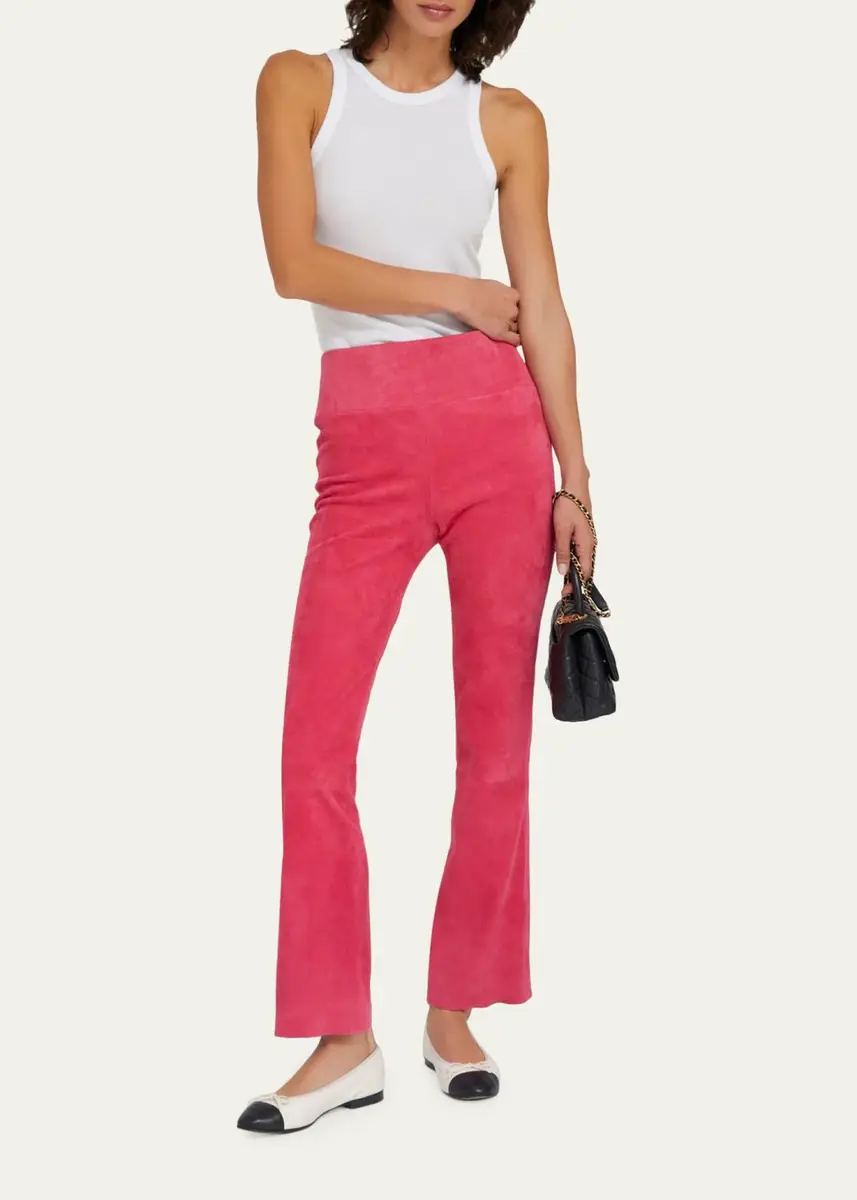 Sprwmn Suede Flare Pants | Thumbnail 2 Sprwmn Suede Flare Pants | Thumbnail 2