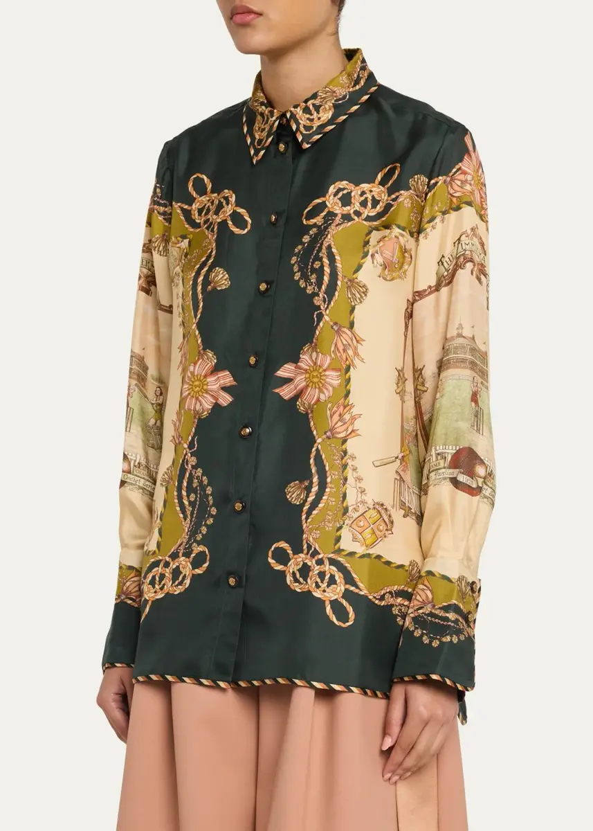 Zimmermann Valiant Silk Twill Shirt | Thumbnail 4 Zimmermann Valiant Silk Twill Shirt | Thumbnail 4