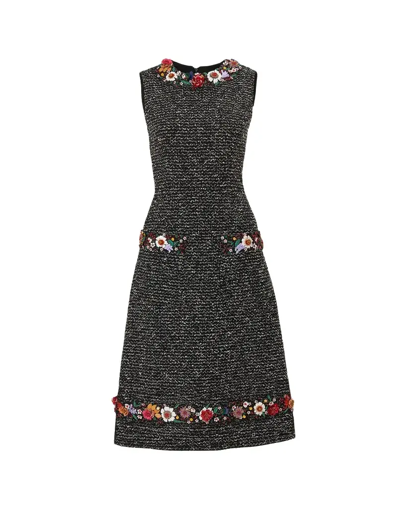 Floral Embroidered Sleeveless Dress Floral Embroidered Sleeveless Dress