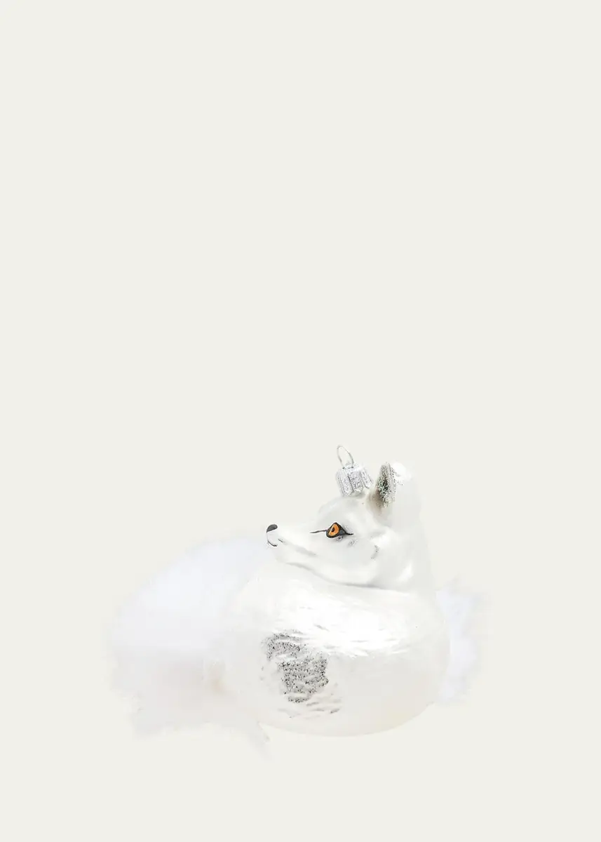 Bergdorf Goodman White Fox Christmas Ornament | Thumbnail 2 Bergdorf Goodman White Fox Christmas Ornament | Thumbnail 2