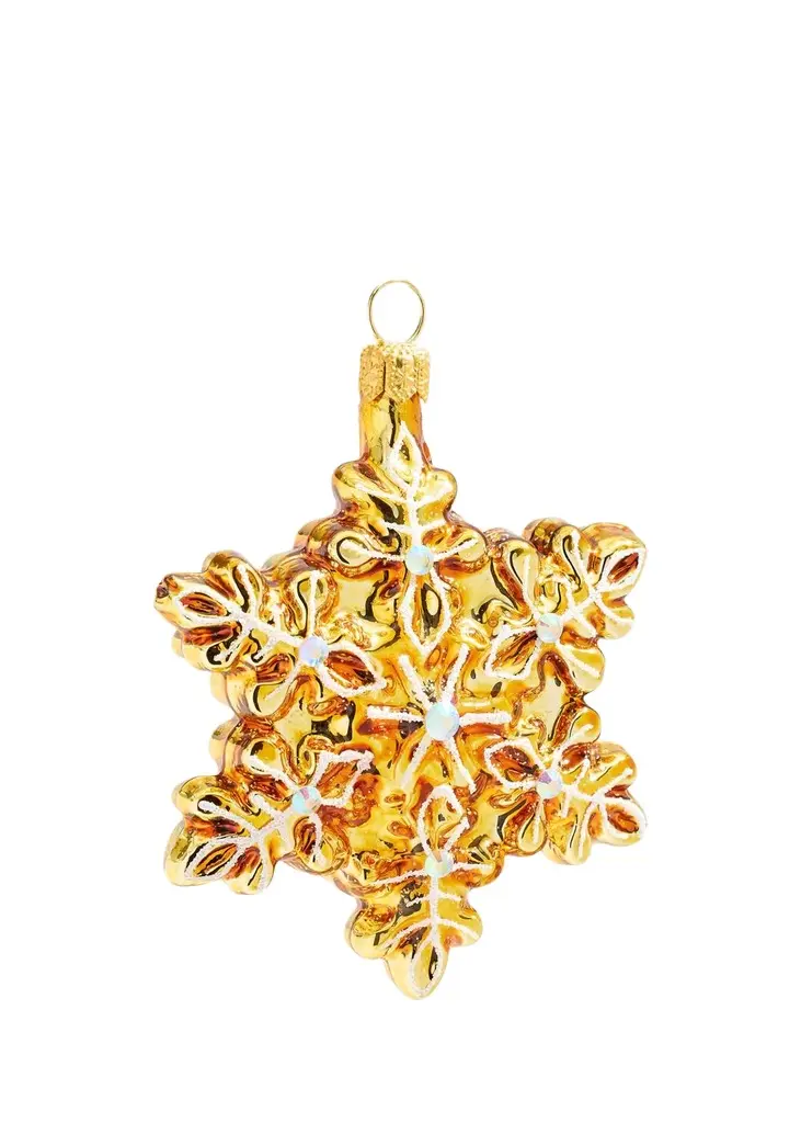 Bergdorf Goodman Golden Snowflake Christmas Ornament