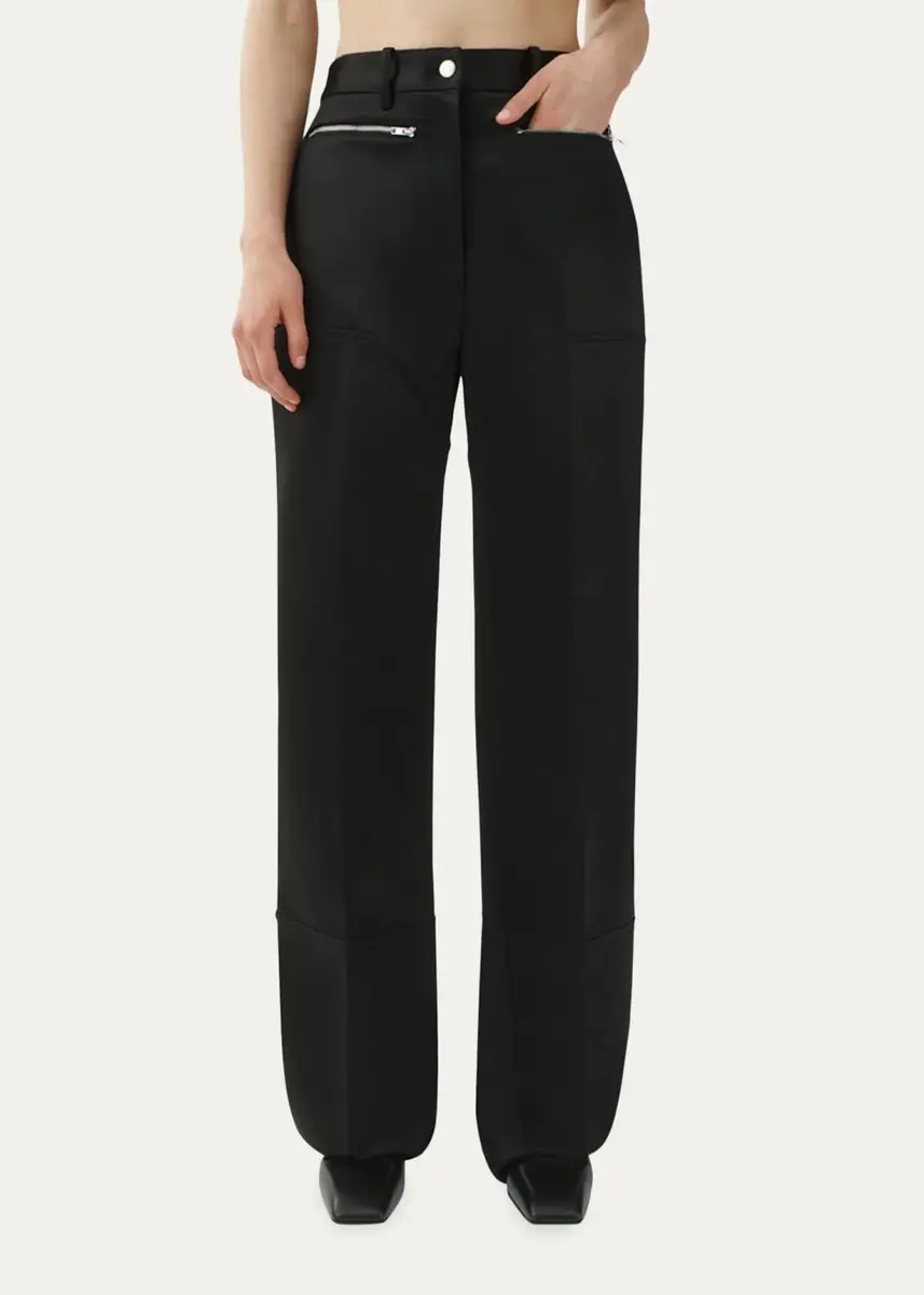 Attersee The Range High-Rise Straight-Leg Satin Pants | Thumbnail 2 Attersee The Range High-Rise Straight-Leg Satin Pants | Thumbnail 2