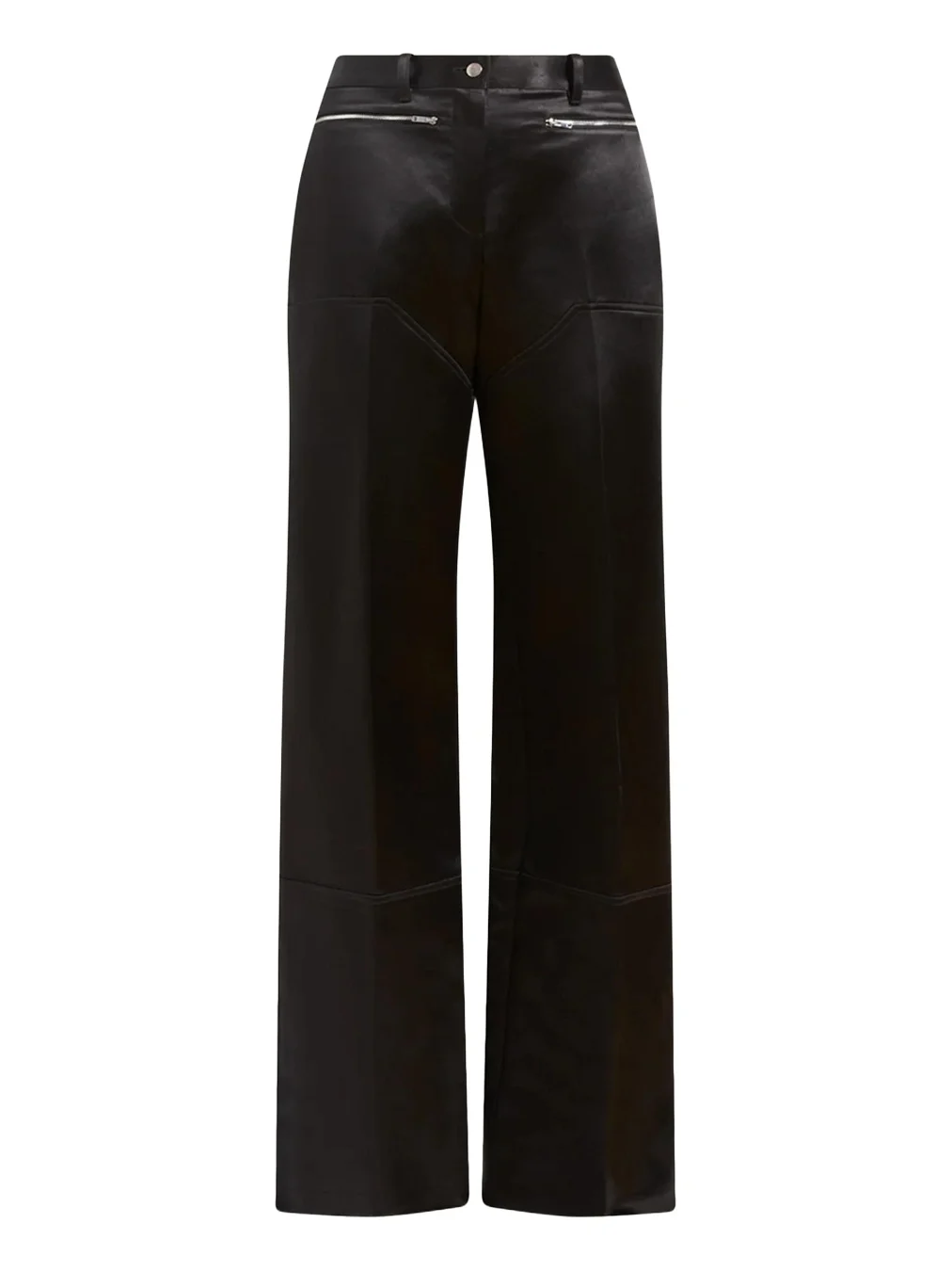 Attersee The Range High-Rise Straight-Leg Satin Pants